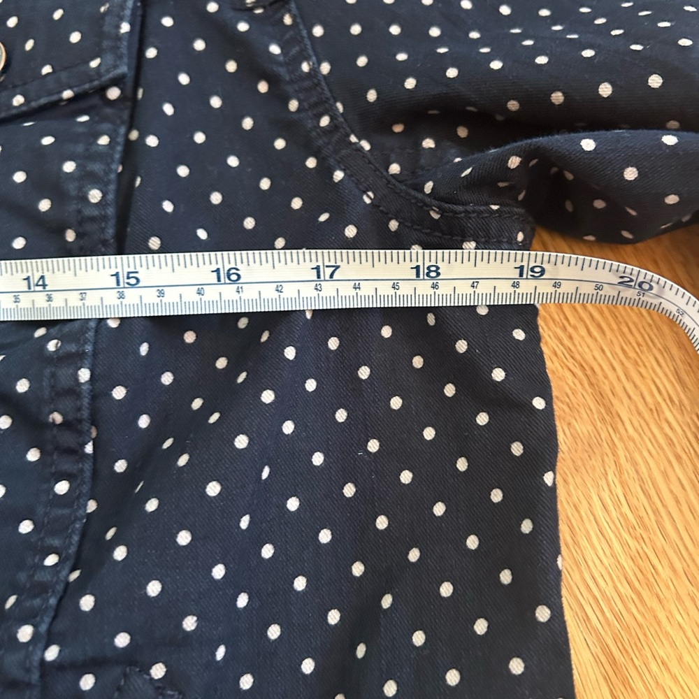 Talbots polka dot denim jacket - Picture 9 of 10